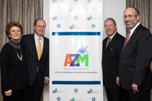 Incoming AZM President Richard D Heideman, Incoming Executive Director Herbert Block, Outgoing Executive Director Karen Rubinsten and Outgoing President Rabbi Vernon Kurtz at AZM Biennial Assembly 2017
